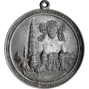 Medalion z 1910 roku odlany na pamiątkę koronacji cudownego obrazu Matki Boskiej na Jasnej Górze.