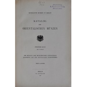 Nützel H., Katalog der orientalischen Münzen, Band I-II, Berlin 1898, 1902.