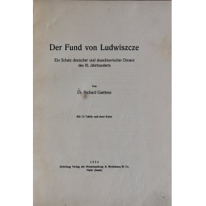 Gaettens R., Der Fund von Ludwiszcze, Halle 1934.