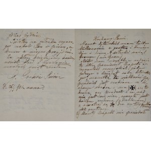 Odręcznie pisany list Gustawa Soubise-Bisiera datowany na 26 marca 1912 roku.