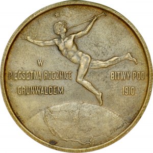 Medal autorstwa Sł. Celińskiego z 1910 roku wybity w pięćsetną rocznicę bitwy pod Grunwaldem.