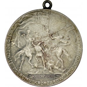 Medal autorstwa K. Czaplickiego z 1910 roku, wybity na pamiątkę zwycięstwa pod Grunwaldem.