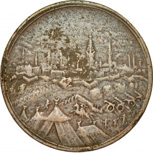 Medal z 1683 roku wybity na pamiątkę Odsieczy Wiedeńskiej.