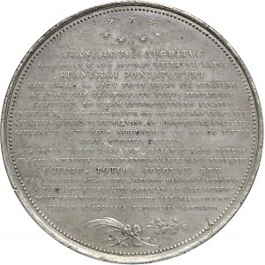 Medal z 1834 roku wybity na zlecenie Franciszka Potockiego ku czci Stanisława Augusta Poniatowskiego.