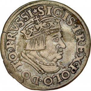 Zygmunt I Stary 1506-1548, Trojak 1536, Gdańsk.