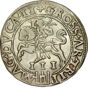 Zygmunt II August 1545-1572, Trojak 1562, Wilno.