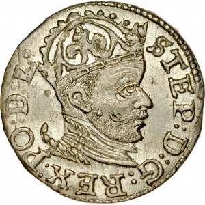 Stefan Batory 1576-1586, Trojak 1584, Ryga.