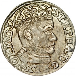 Stefan Batory 1576-1586, Trojak 1585, Olkusz.