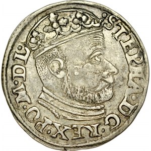 Stefan Batory 1576-1586, Trojak 1586, Olkusz.