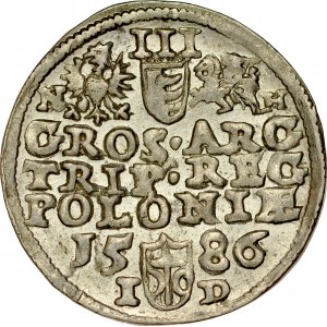 Stefan Batory 1576-1586, Trojak 1586, Olkusz.