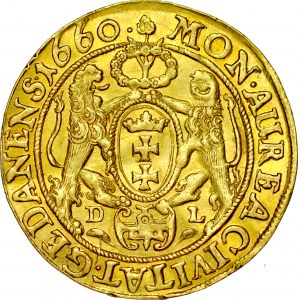 Jan II Kazimierz 1649-1668, Dukat 1660, Gdańsk.