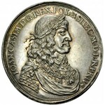 Jan II Kazimierz 1649-1668, Medal z 1660 roku, autorstwa Jana Hohena Młodszego, wybity w stylu gdańskich donatyw z okazji zawarcia Pokoju w Oliwie, RR.