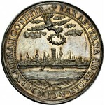 Jan II Kazimierz 1649-1668, Medal z 1660 roku, autorstwa Jana Hohena Młodszego, wybity w stylu gdańskich donatyw z okazji zawarcia Pokoju w Oliwie, RR.