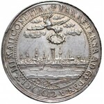 Jan II Kazimierz 1649-1668, Medal z 1660 roku, autorstwa Jana Hohena Młodszego, wybity w stylu gdańskich donatyw z okazji zawarcia Pokoju w Oliwie, RR.