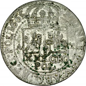 Jan II Kazimierz 1649-1668, Tymf 1665, niskopróbne naśladownictwo.