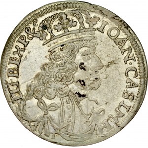 Jan II Kazimierz 1649-1668, Szóstak 1657, Kraków.