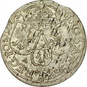 Jan II Kazimierz 1649-1668, Szóstak 1663, Kraków?.