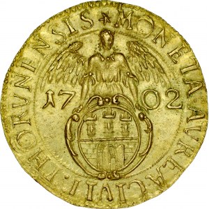 August II Mocny 1697-1733, Dukat 1702, Toruń.