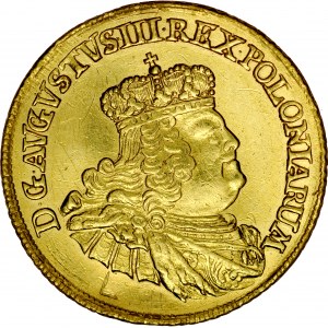 August III 1733-1763, Dukat 1756, Drezno.