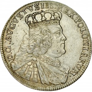 August III 1733-1763, 18 pennies 1753, Leipzig.