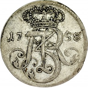 August III 1733-1763, Trojak 1758, Gdańsk.