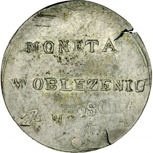 Monety z oblężenia Zamościa, 2 złote 1813, Zamość.