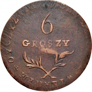 Monety z oblężenia Zamościa, 6 groszy 1813, Zamość. 