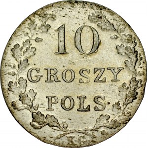 Powstanie Listopadowe 1830-1831, 10 groszy 1831, Warszawa.