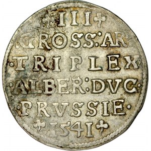 Prusy Książęce, Albrecht Hohenzollern 1525-1568, Trojak 1541, Królewiec.