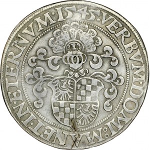 Śląsk, Księstwo Legnicko-Brzesko-Wołowskie, Fryderyk II 1505-1547, Półtalar 1545, Legnica, RR.