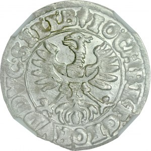 Śląsk, Księstwo Legnicko-Brzesko-Wołowskie, Jan Chrystian i Jerzy Rudolf 1603-1621, 3 krajcary 1618, Złoty Stok.