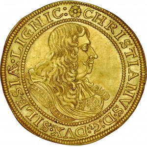 Śląsk, Księstwo Legnicko-Brzesko-Wołowskie, Chrystian 1639-1672, Dwudukat 1672, Brzeg.