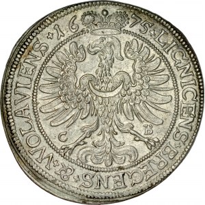 Śląsk, Księstwo Legnicko-Brzesko-Wołowskie, Jerzy Wilhelm 1673-1675, 15 krajcarów 1675, Brzeg.