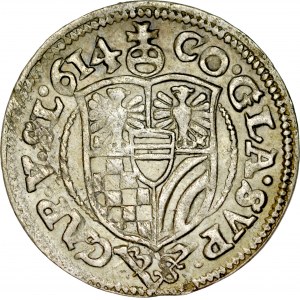 Śląsk, Księstwo Ziębicko-Oleśnickie, Karol II 1587-1617, 3 krajcary 1614, Oleśnica.