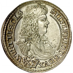 Śląsk, Księstwo Wirtembersko-Oleśnickie, Sylwiusz Fryderyk 1668-1697, XV krajcarów 1675, Oleśnica.
