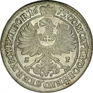 Śląsk, Księstwo Wirtembersko-Oleśnickie, Sylwiusz Fryderyk 1668-1697, XV krajcarów 1675, Oleśnica.