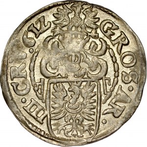 Śląsk, Księstwo Cieszyńskie, Adam Wacław 1579-1617, 3 krajcary 1612, Skoczów.