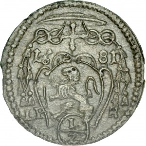 Śląsk, Księstwo Nyskie Biskupów Wrocławskich, Fryderyk Heski 1671-1682, ½ krajcara 1681, Nysa.