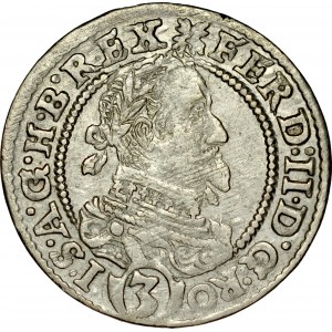 Śląsk, Ferdynand II 1620-1637, 3 krajcary 1630, Wrocław.