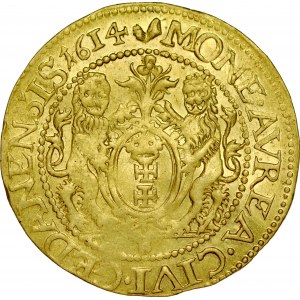 Zygmunt III 1587-1632, Dukat 1614, Gdańsk.