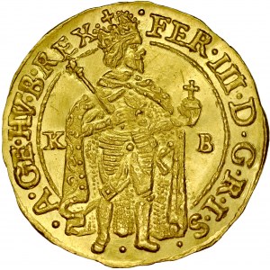 Węgry, Ferdynand III 1637-1657, Dukat 1642, Kremnica.