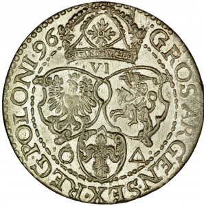 Zygmunt III 1587-1632, Szóstak 1596, Malbork.