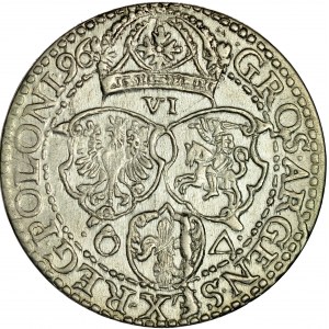 Zygmunt III 1587-1632, Szóstak 1596, Malbork.