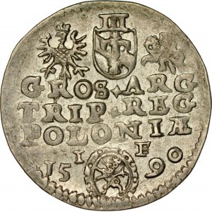 Zygmunt III 1587-1632, Trojak 1590, Olkusz.