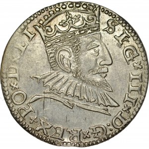 Zygmunt III 1587-1632, Trojak 1591, Ryga.