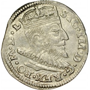Zygmunt III 1587-1632, Trojak 1591, Wilno.