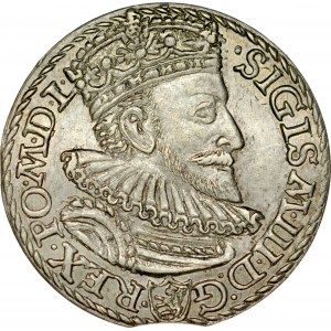 Zygmunt III 1587-1632, Trojak 1592, Malbork.