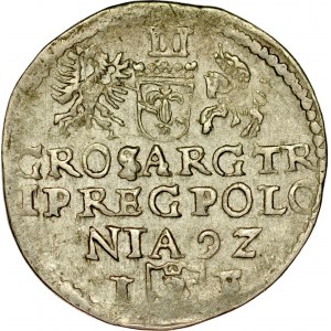 Zygmunt III 1587-1632, Trojak 1592, Olkusz.