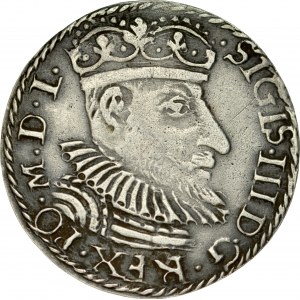 Zygmunt III 1587-1632, Trojak 1592, Olkusz.