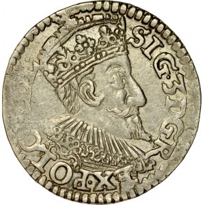 Zygmunt III 1587-1632, Trojak 1593, Olkusz.